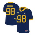 Men's West Virginia Mountaineers NCAA #98 Leighton Bechdel Navy Authentic Nike 2019 Stitched College Football Jersey YV15J28SN